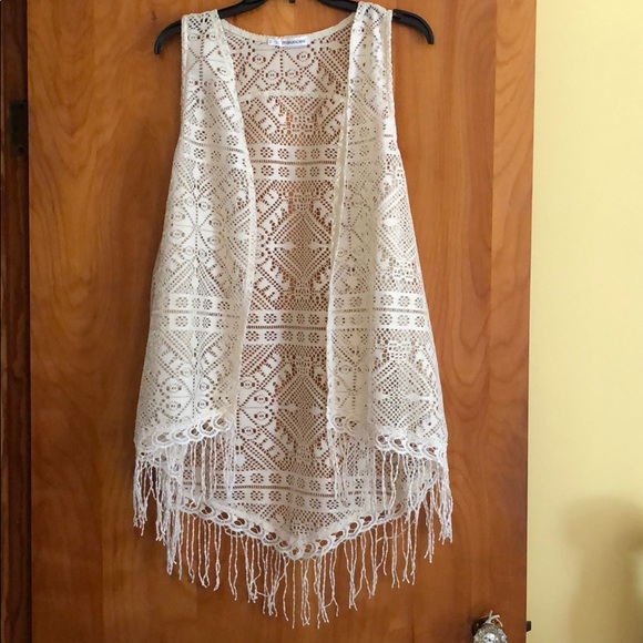 Maurices Jackets & Blazers - Maurices Fringe and Crochet Vest